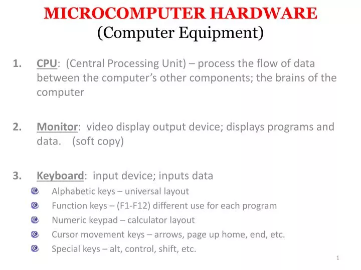 microcomputer hardware computer equipment