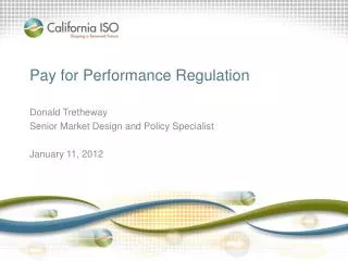 Pay for Performance Regulation