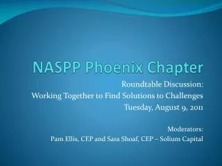 NASPP Phoenix Chapter