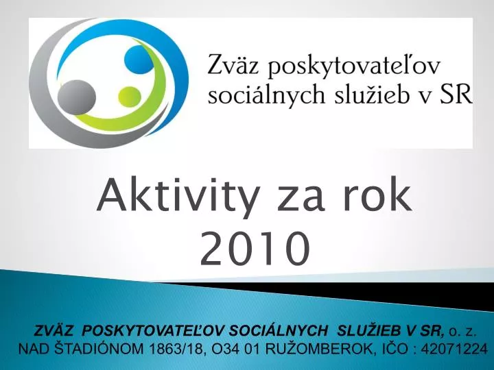 aktivity za rok 2010