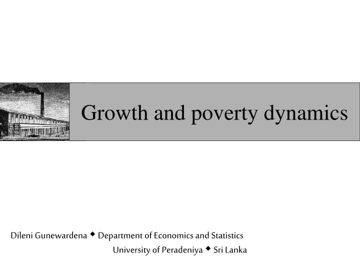 growth and poverty dynamics