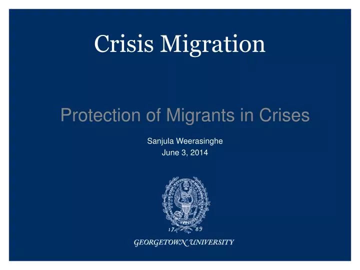 crisis migration