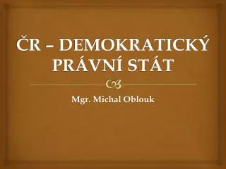 r demokratick pr vn st t