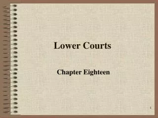 Lower Courts