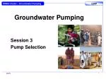 Groundwater Pumping - slide 1