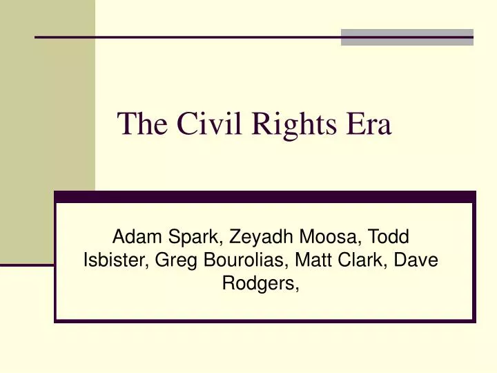 the civil rights era
