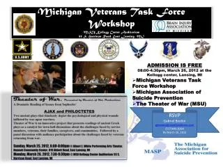 ADMISSION IS FREE 08:00-4:30pm, March 26, 2012 at the Kellogg center, Lansing, MI