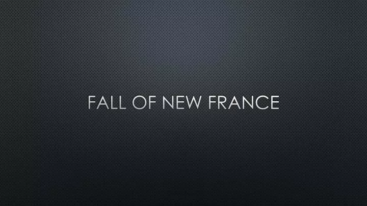 fall of new france