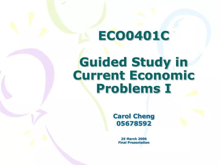 eco0401c guided study in current economic problems i