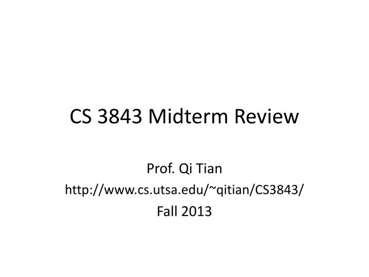 cs 3843 midterm review