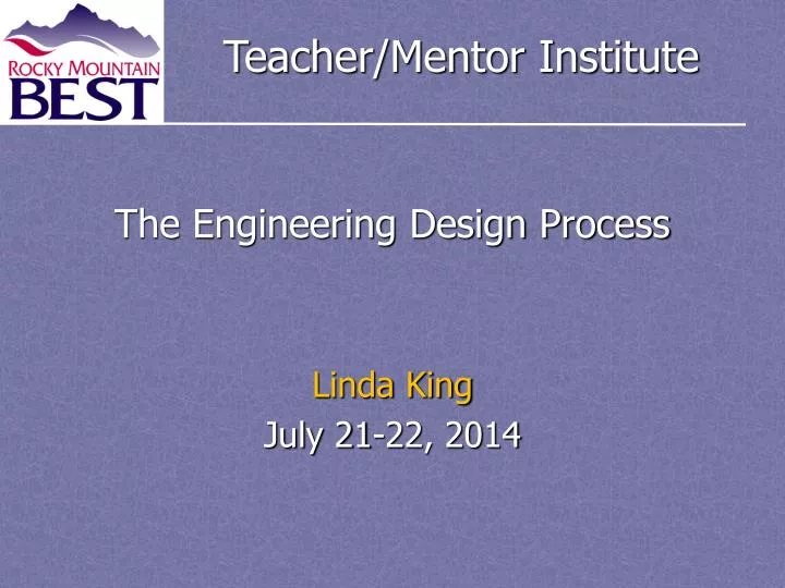 the engineering design process