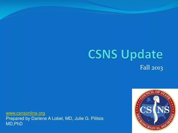 csns update