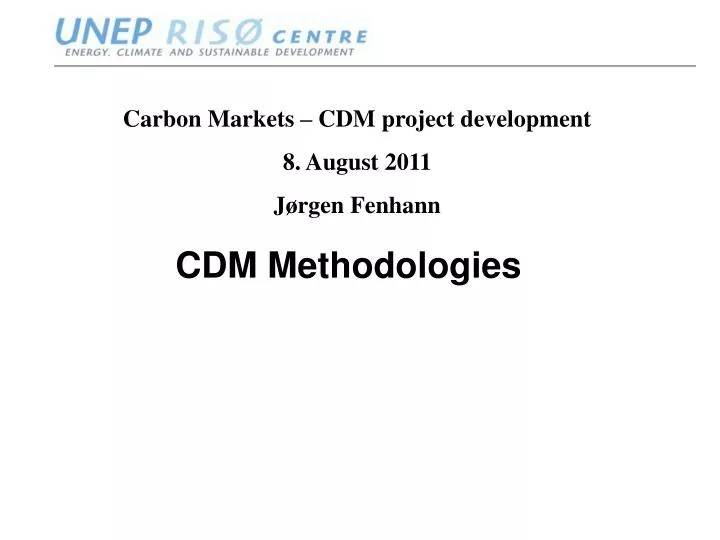 cdm methodologies