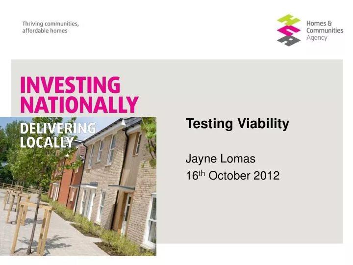 testing viability jayne lomas 16 th october 2012