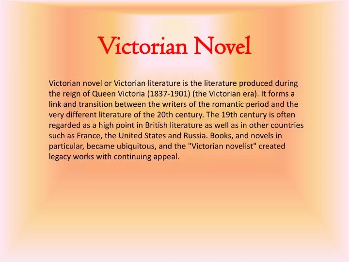 victorian novel