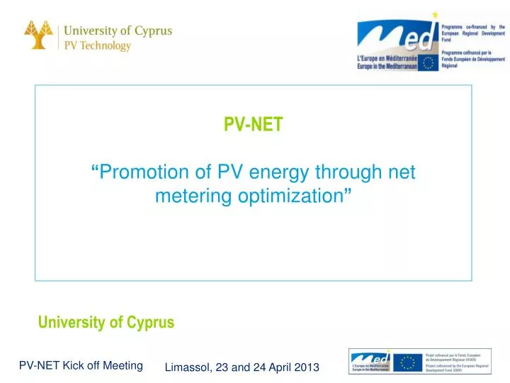 pv net promotion of pv energy through net metering optimization