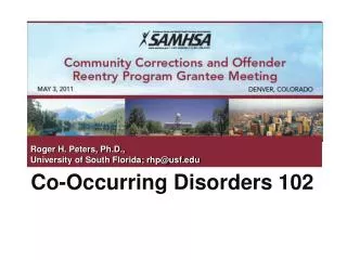 Co-Occurring Disorders 102