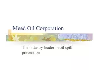 Meed Oil Corporation