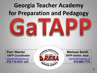 Georgia Teacher Academy for Preparation and Pedagogy