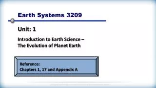 Earth Systems 3209