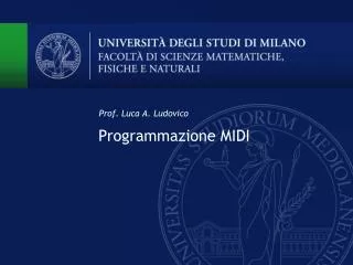 prof luca a ludovico