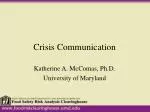 Crisis Communication - slide 1