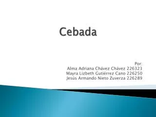 cebada