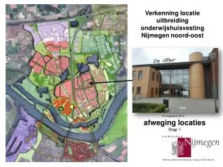 Verkenning locatie uitbreiding onderwijshuisvesting Nijmegen noord-oost