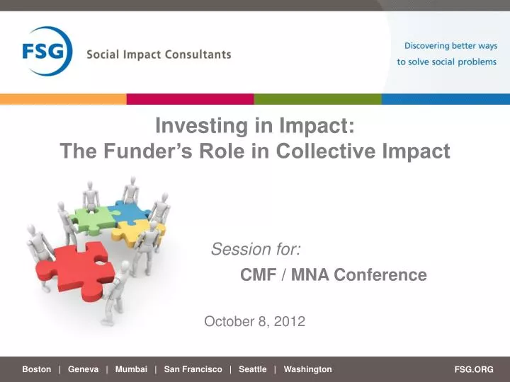 investing in impact the funder s role in collective impact