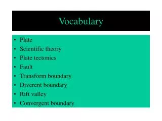 Vocabulary