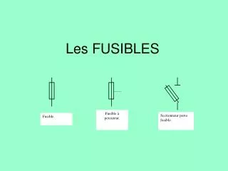 les fusibles