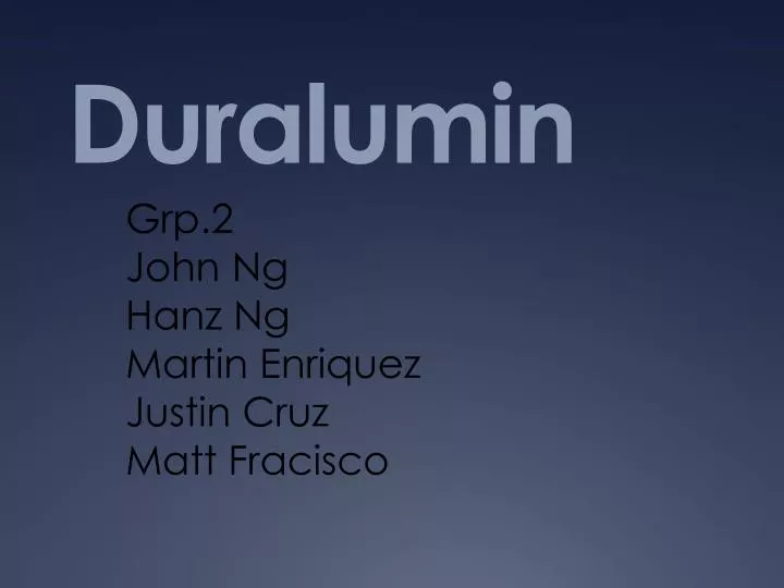 duralumin