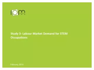 Study 3- Labour Market Demand for STEM Occupations