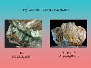 Talc Mg 3 Si 4 O 10 (OH) 2