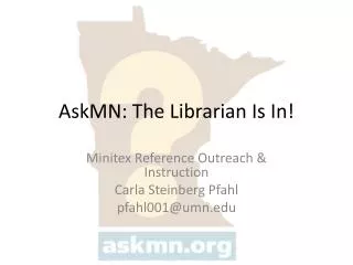 AskMN: The Librarian Is In!