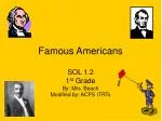 Famous Americans - slide 1