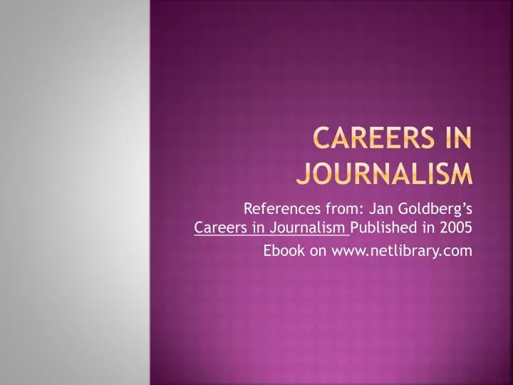 careers in journalism