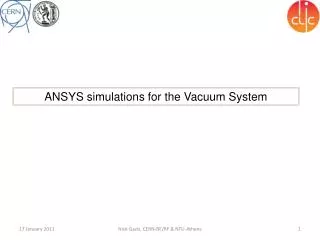ANSYS simulations for the Vacuum System