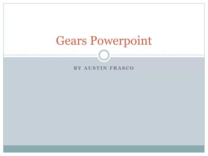 gears powerpoint