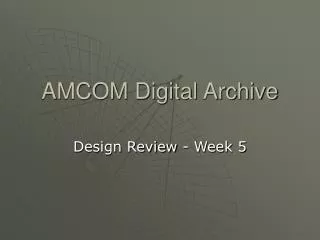 AMCOM Digital Archive