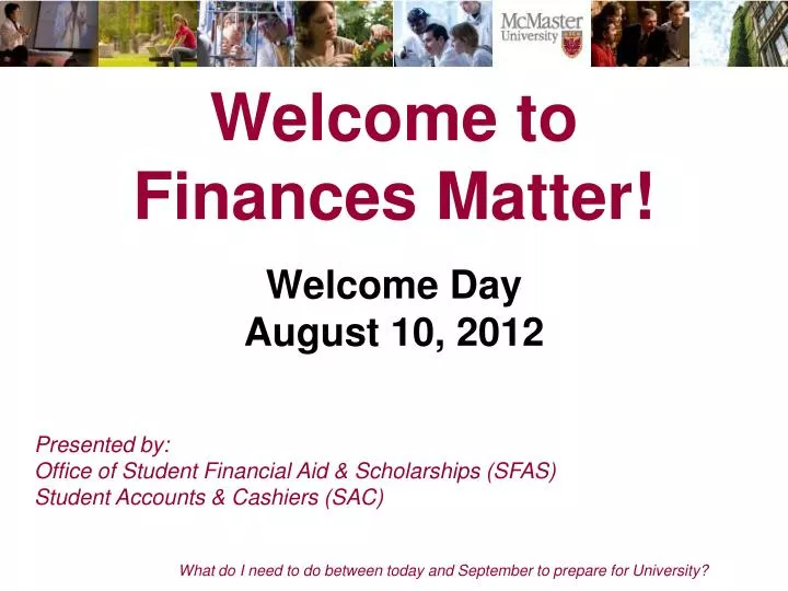 welcome to finances matter