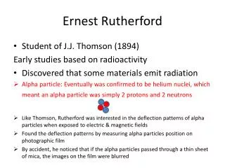 Ernest Rutherford