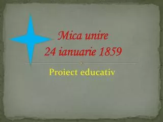 mica unire 24 ianuarie 1859