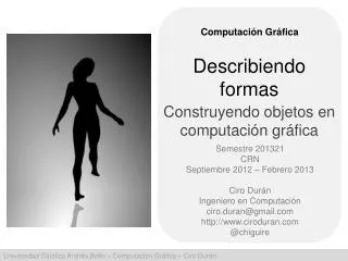 describiendo formas