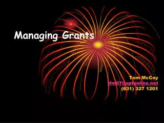 Managing Grants