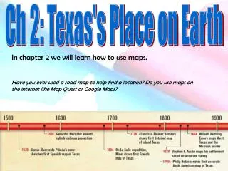 Ch 2: Texas's Place on Earth