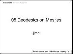 05 Geodesics on Meshes - slide 1