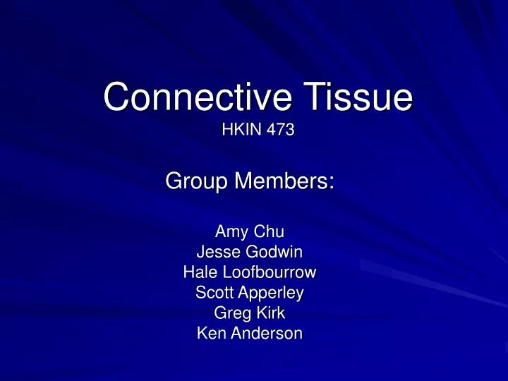 connective tissue hkin 473