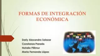 formas de integraci n econ mica