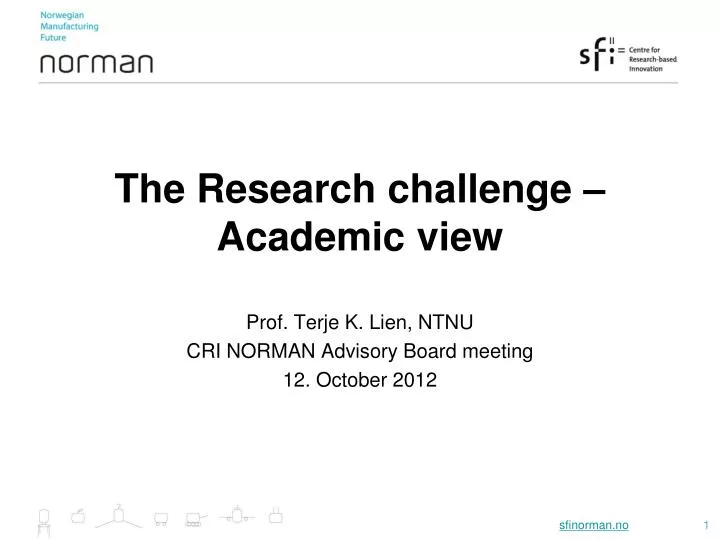 the research challenge academic view